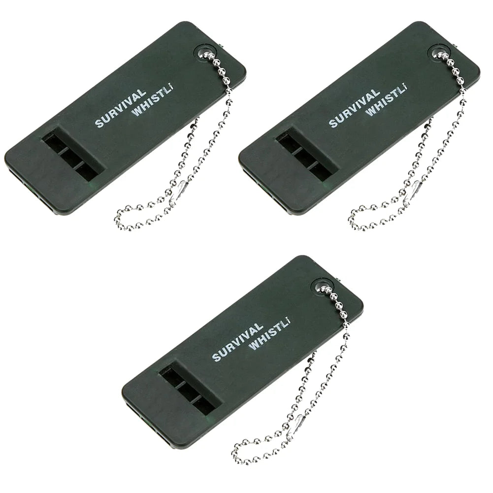 High Decibel 3-Frequency Survival Whistle – Emergency Tool for Hiking, Camping, Hunting